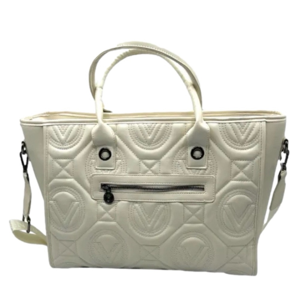 Elegant VALENTINO ORLANDI Extra Large Quilted Tote w/matching wallet - Picture 9 of 11